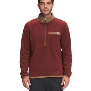 The North Face Fleece Gordon Lyons Quarter Zip Pullover Sweater Sweatshirt Large
